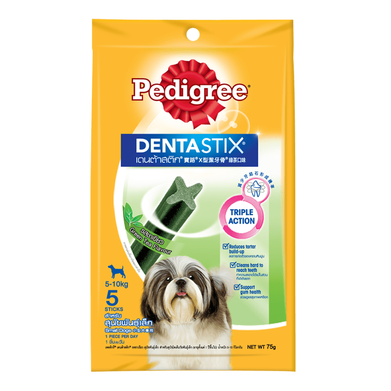 PEDIGREE® DentaStix® Small Dogs Green Tea Flavor
